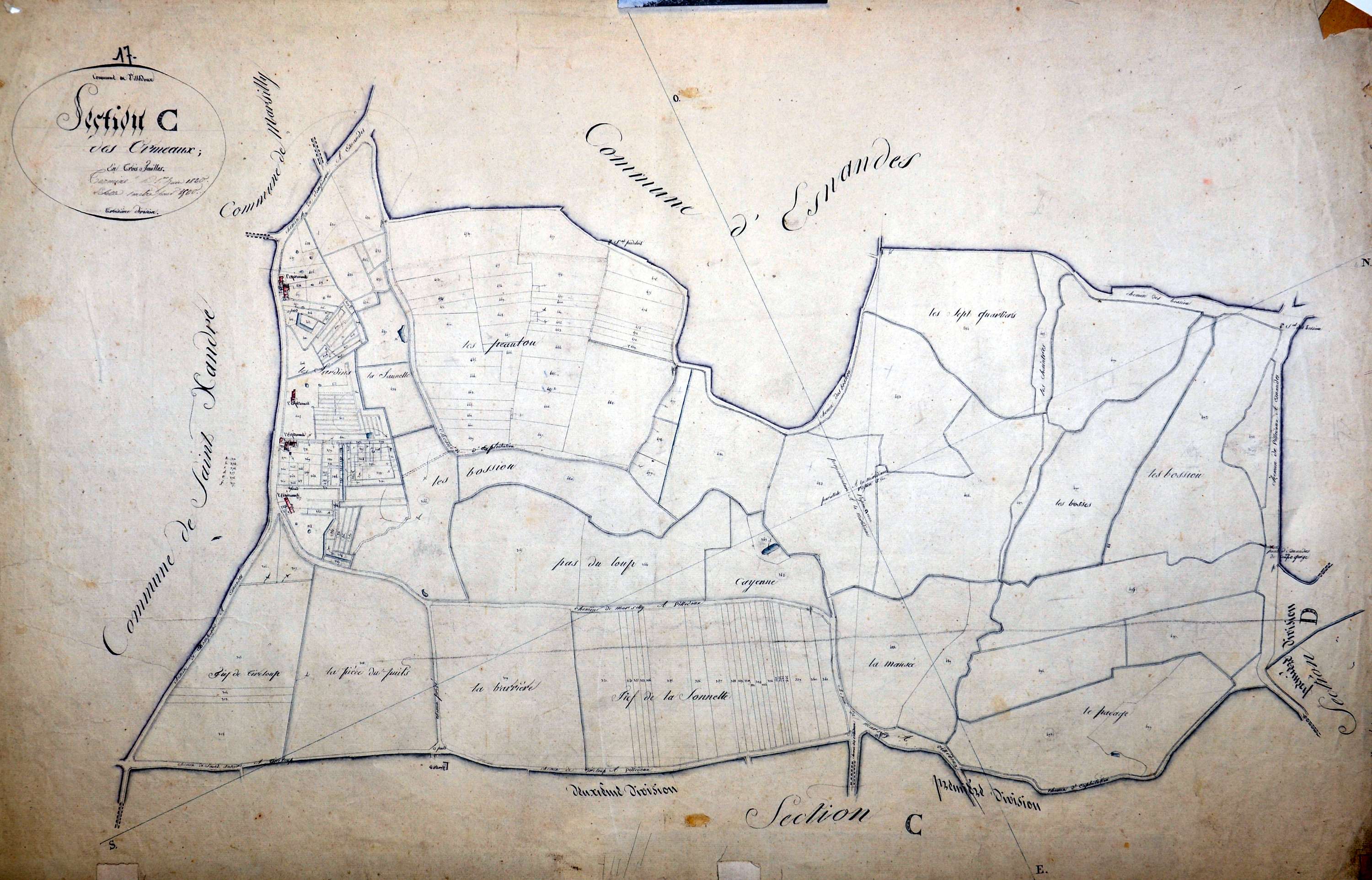 Villedoux - Section C3 dite des Ormeaux. [momentanément indisponible, en cours de correction]