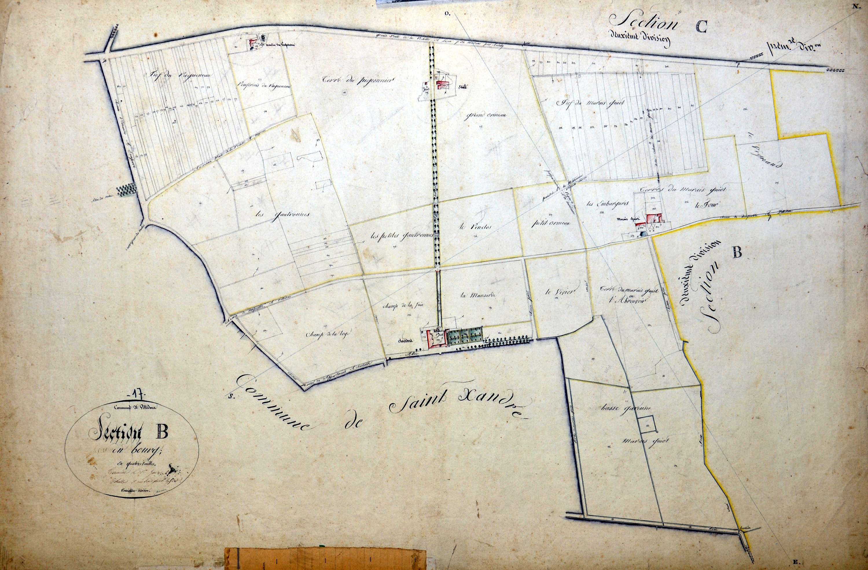 Villedoux - Section B3 dite du Bourg. [momentanément indisponible, en cours de correction]