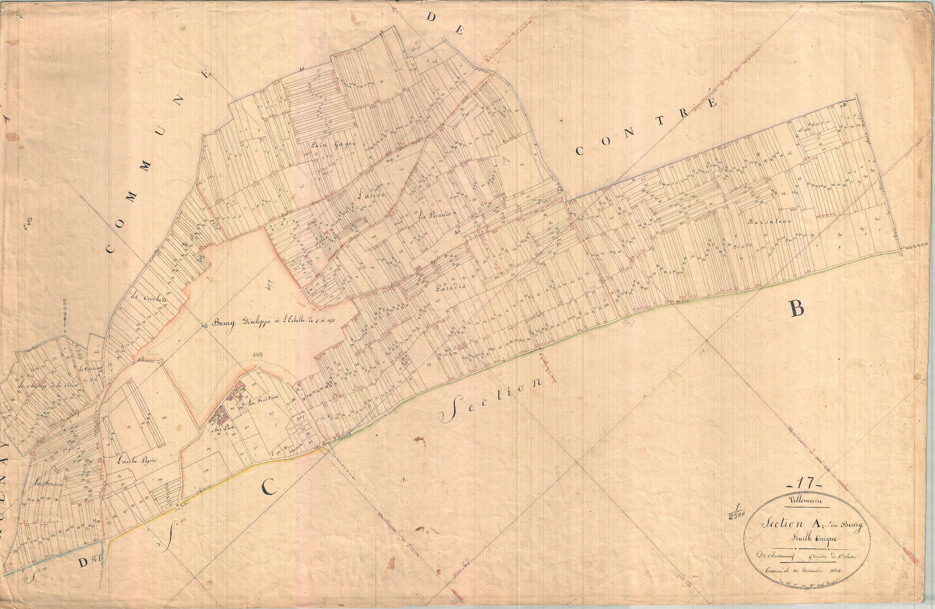 Villemorin - Section A1 dite du Bourg.
