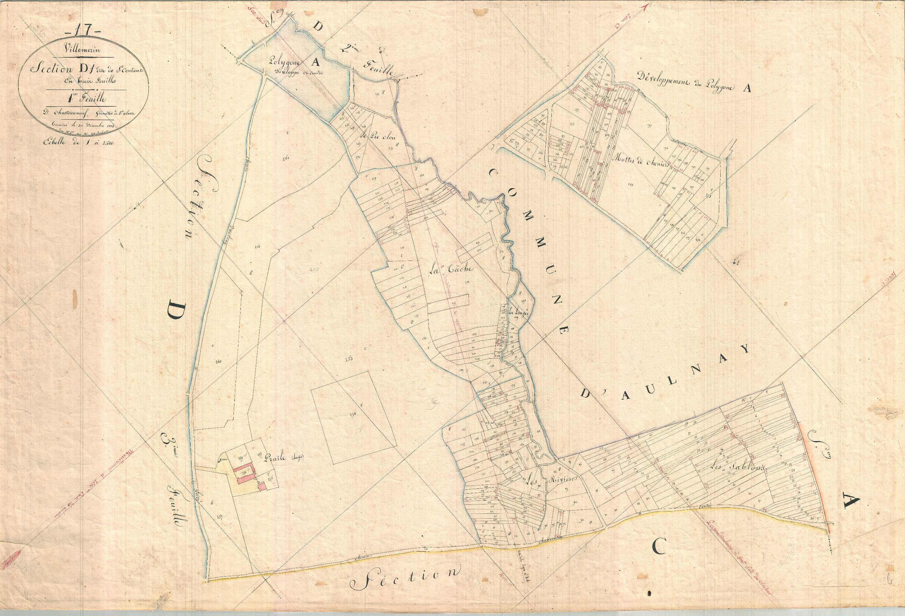 Villemorin - Section D1 dite de Saint-Coutant.