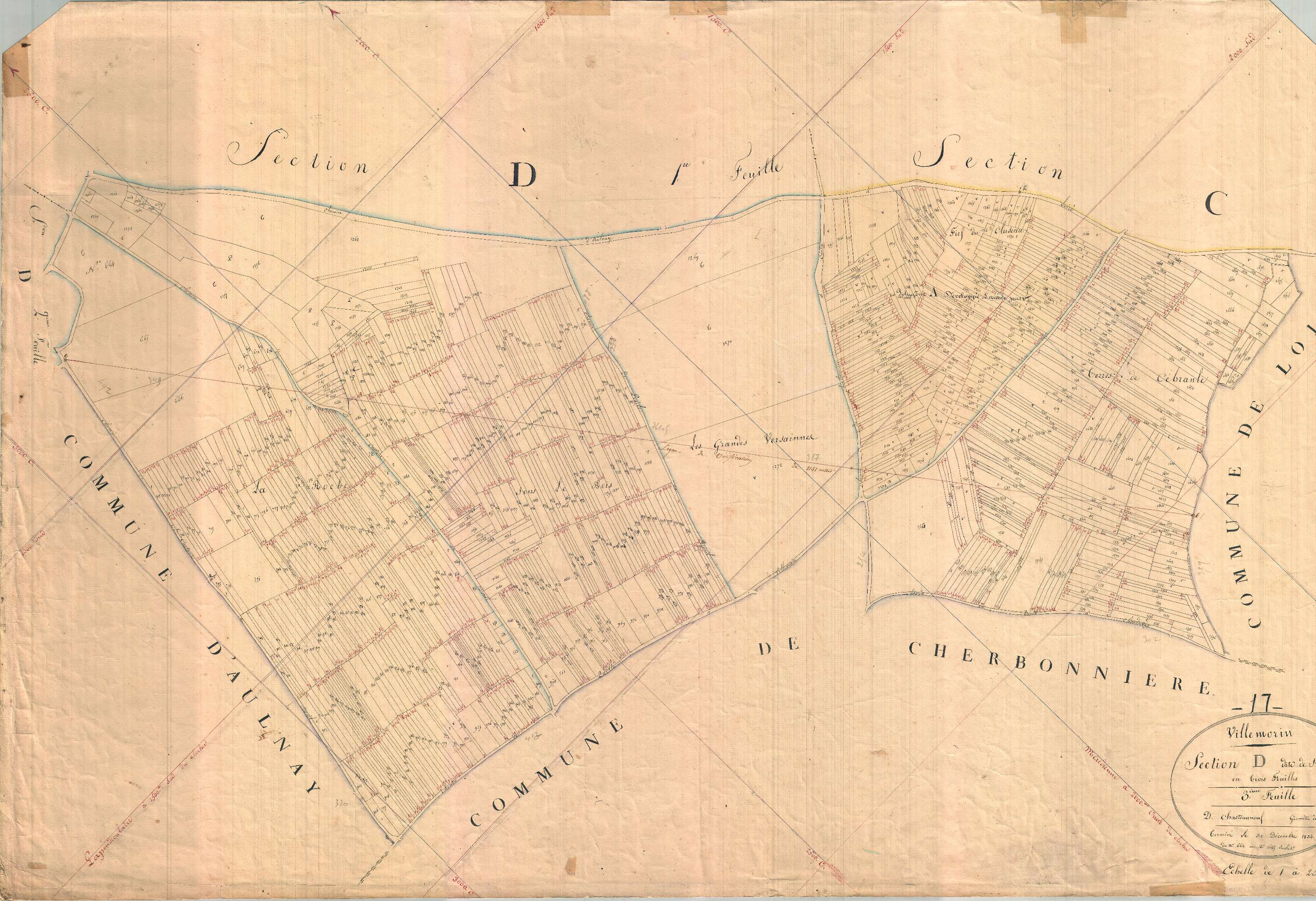 Villemorin - Section D3 dite de Saint-Coutant.
