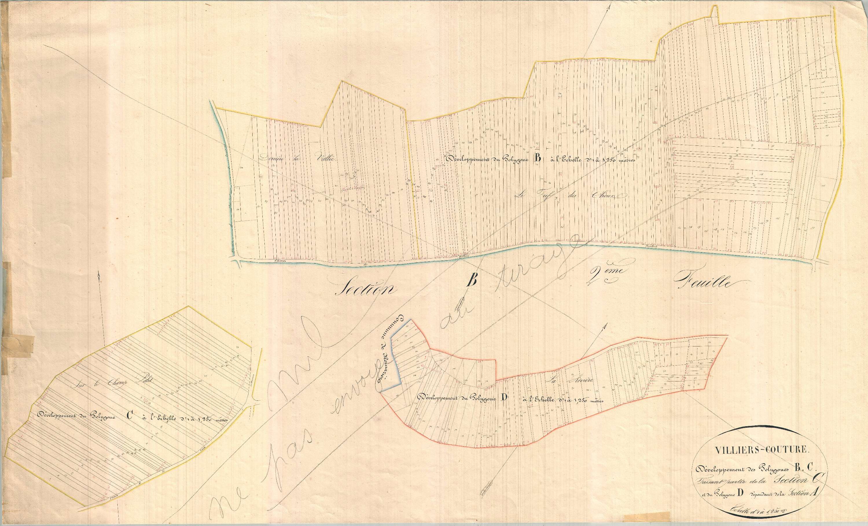 Villiers-Couture - Section C2 développement dite de Saint-Gugnat.