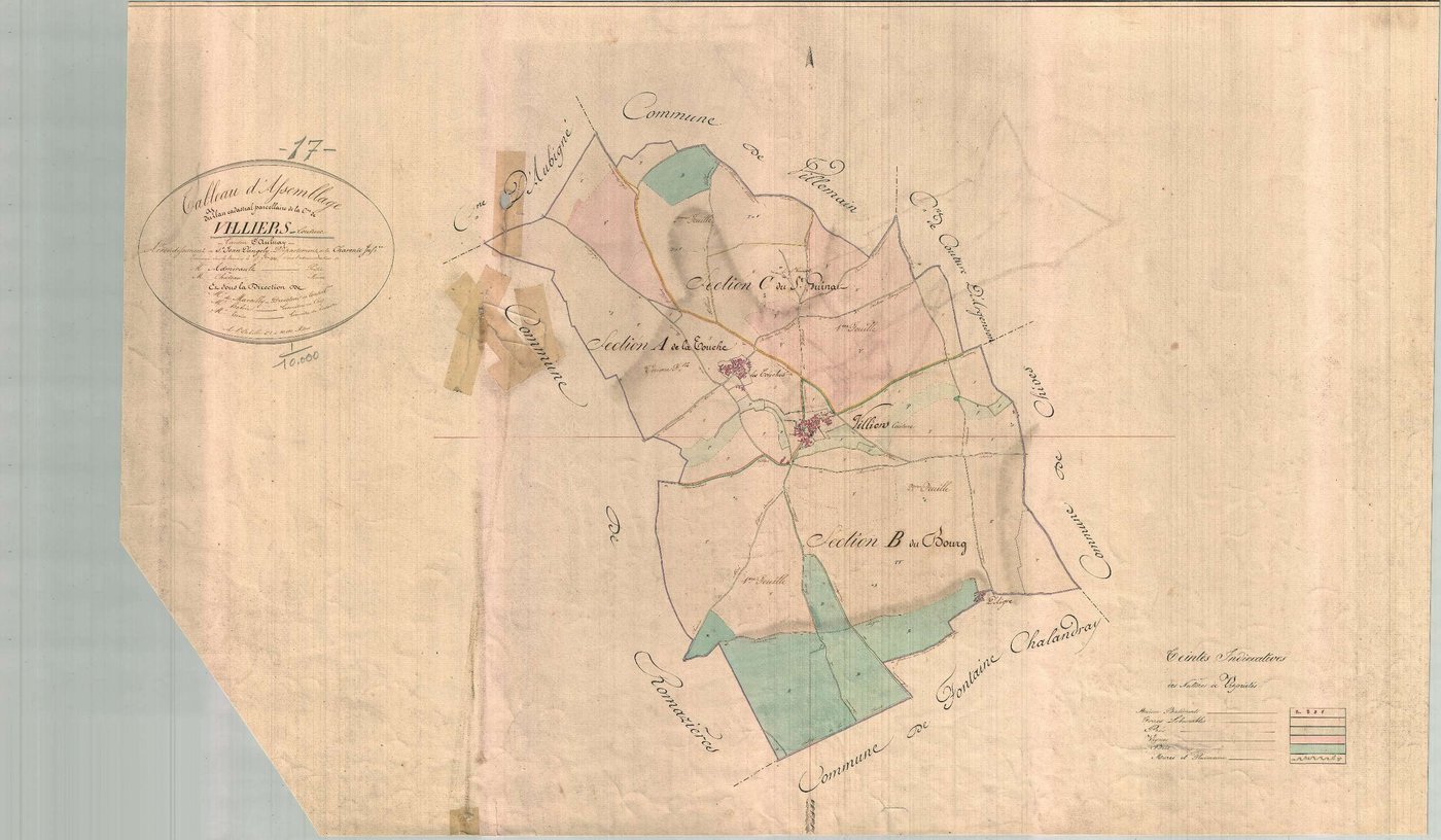 Villiers-Couture - Tableau d'assemblage.