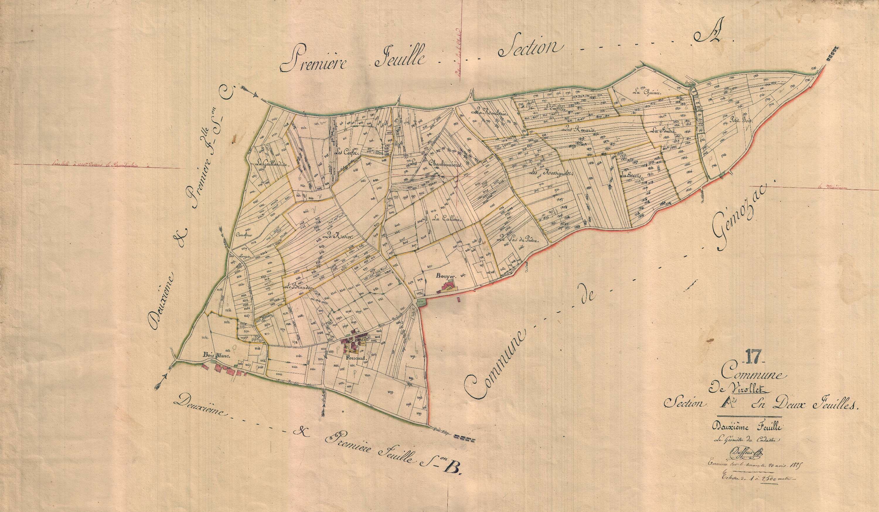 Virollet - Section A2 dite du Bourg.