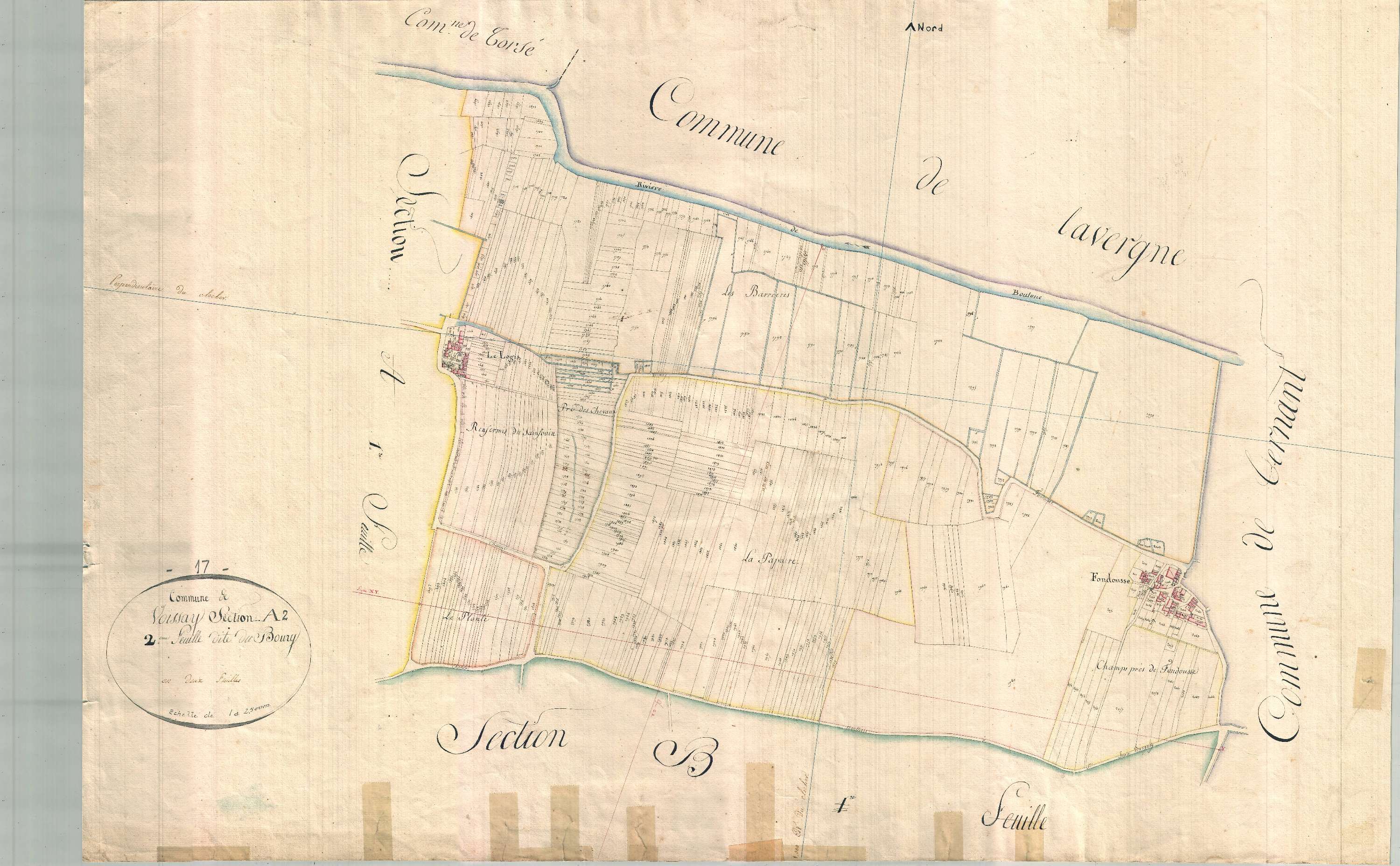 Voissay - Section A2 dite du Bourg.