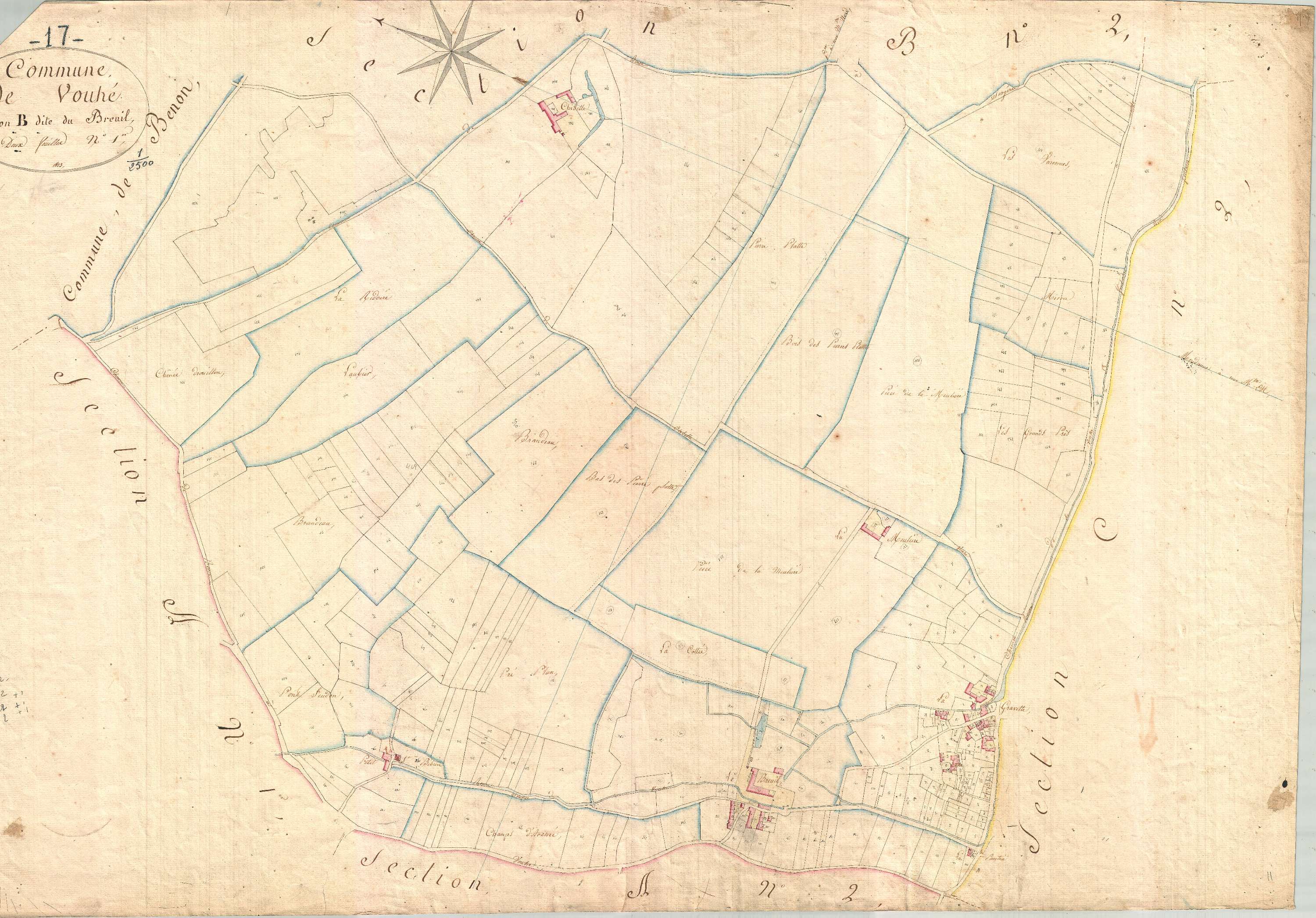 Vouhé - Section B1 dite du Breuil.