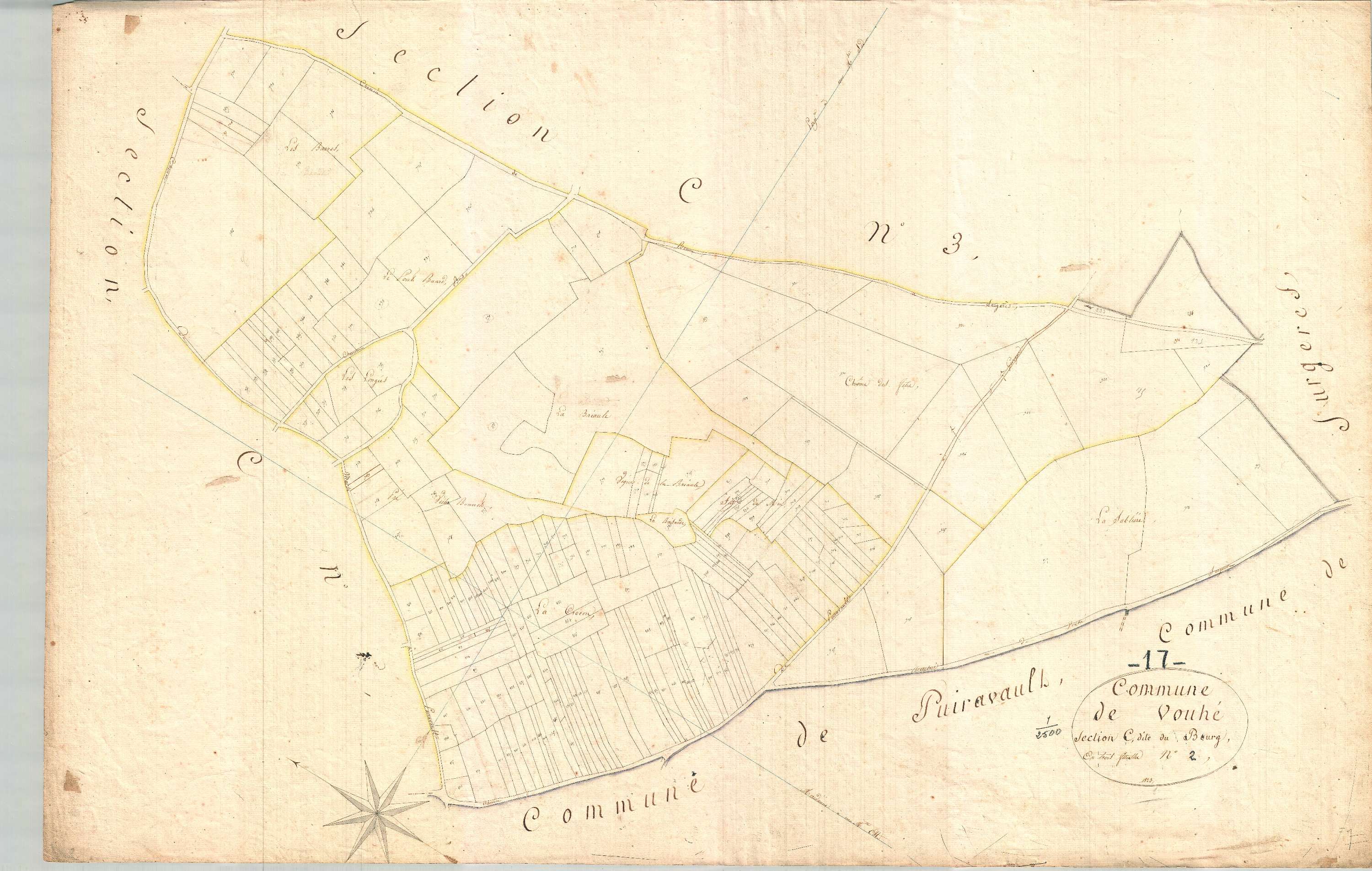 Vouhé - Section C2 dite du Bourg.