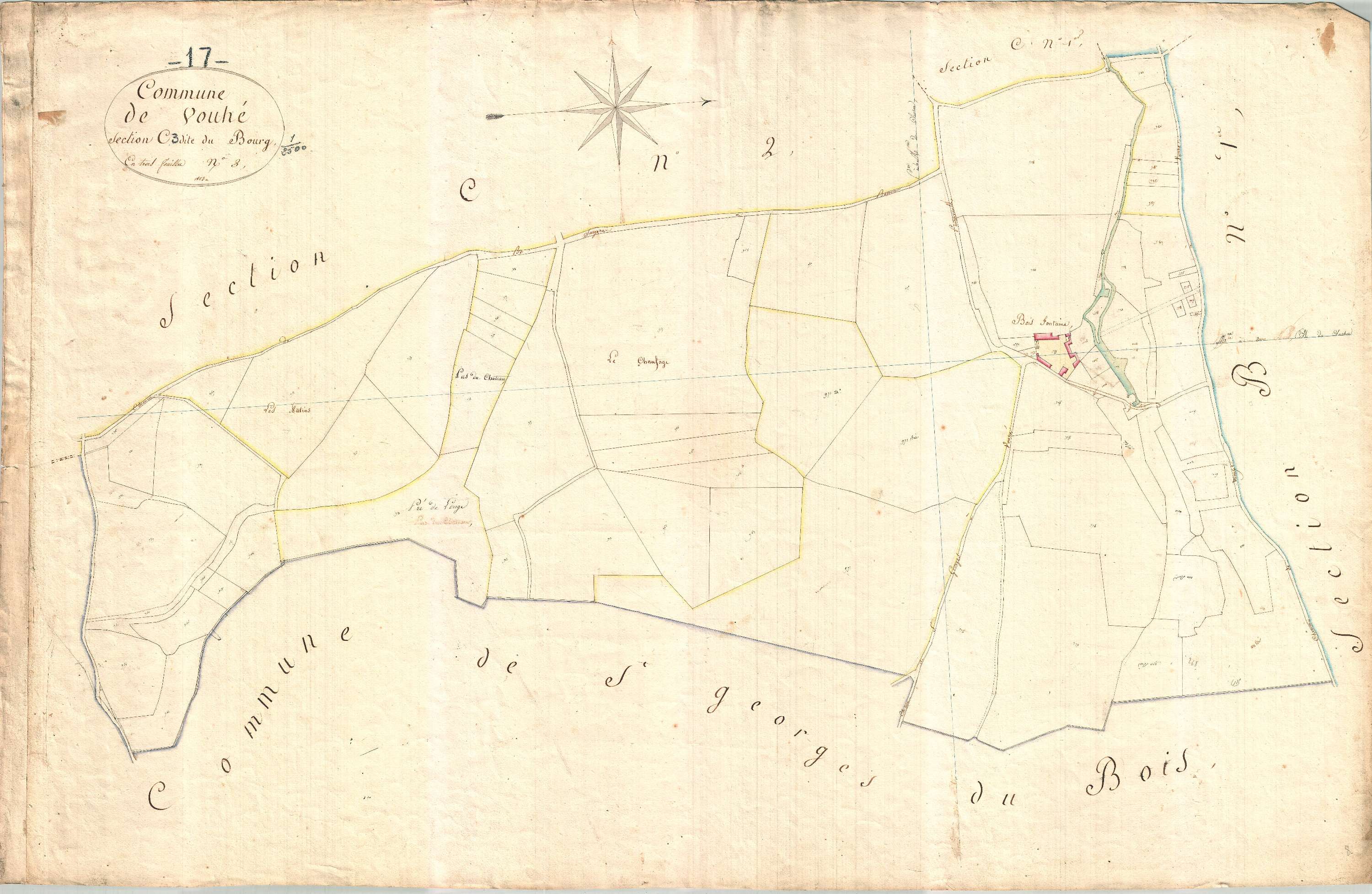 Vouhé - Section C3 dite du Bourg.