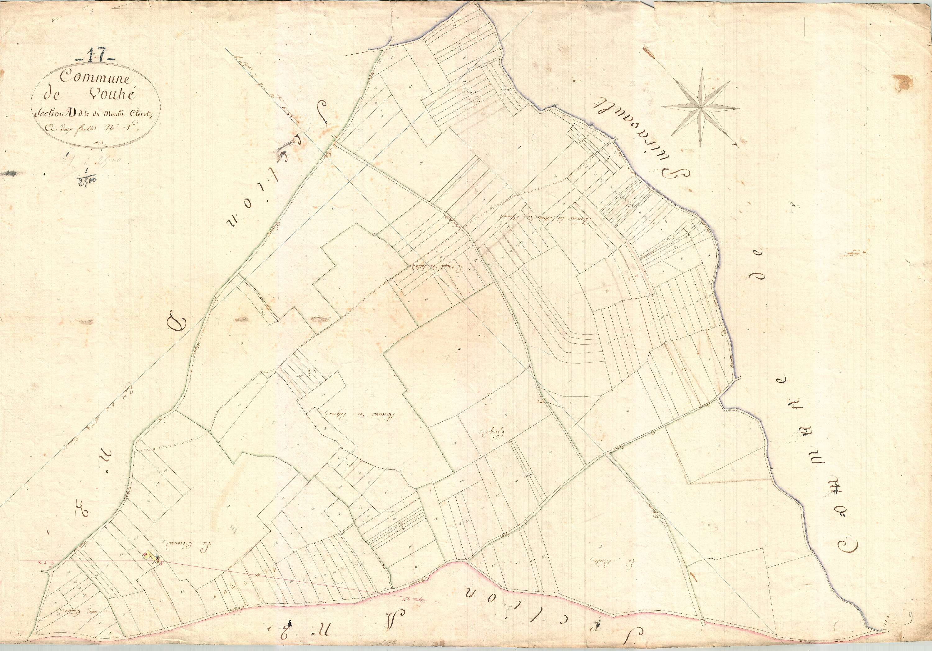 Vouhé - Section D1 dite du Bourg.