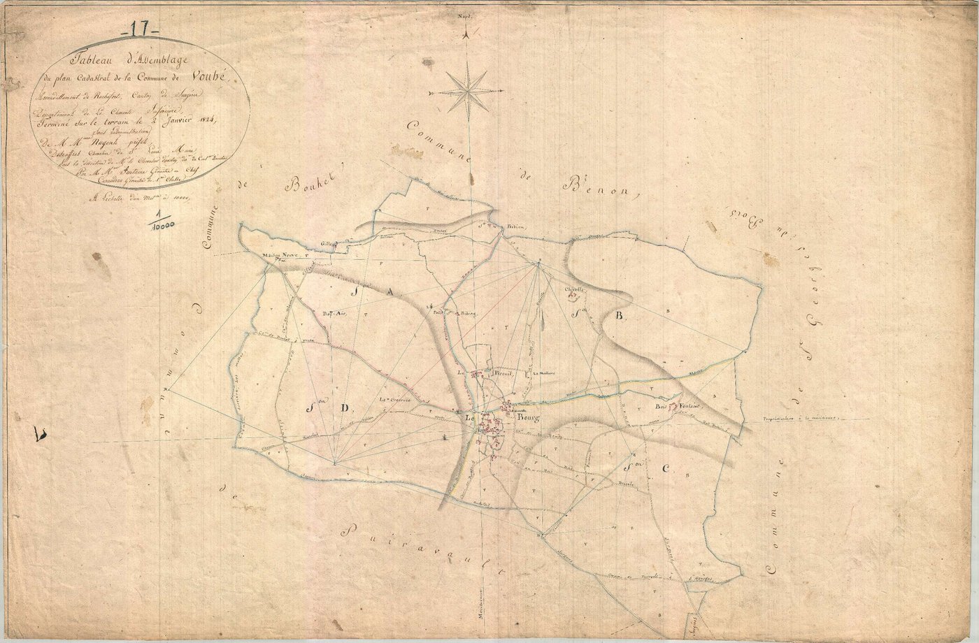 Vouhé - Tableau d'assemblage.