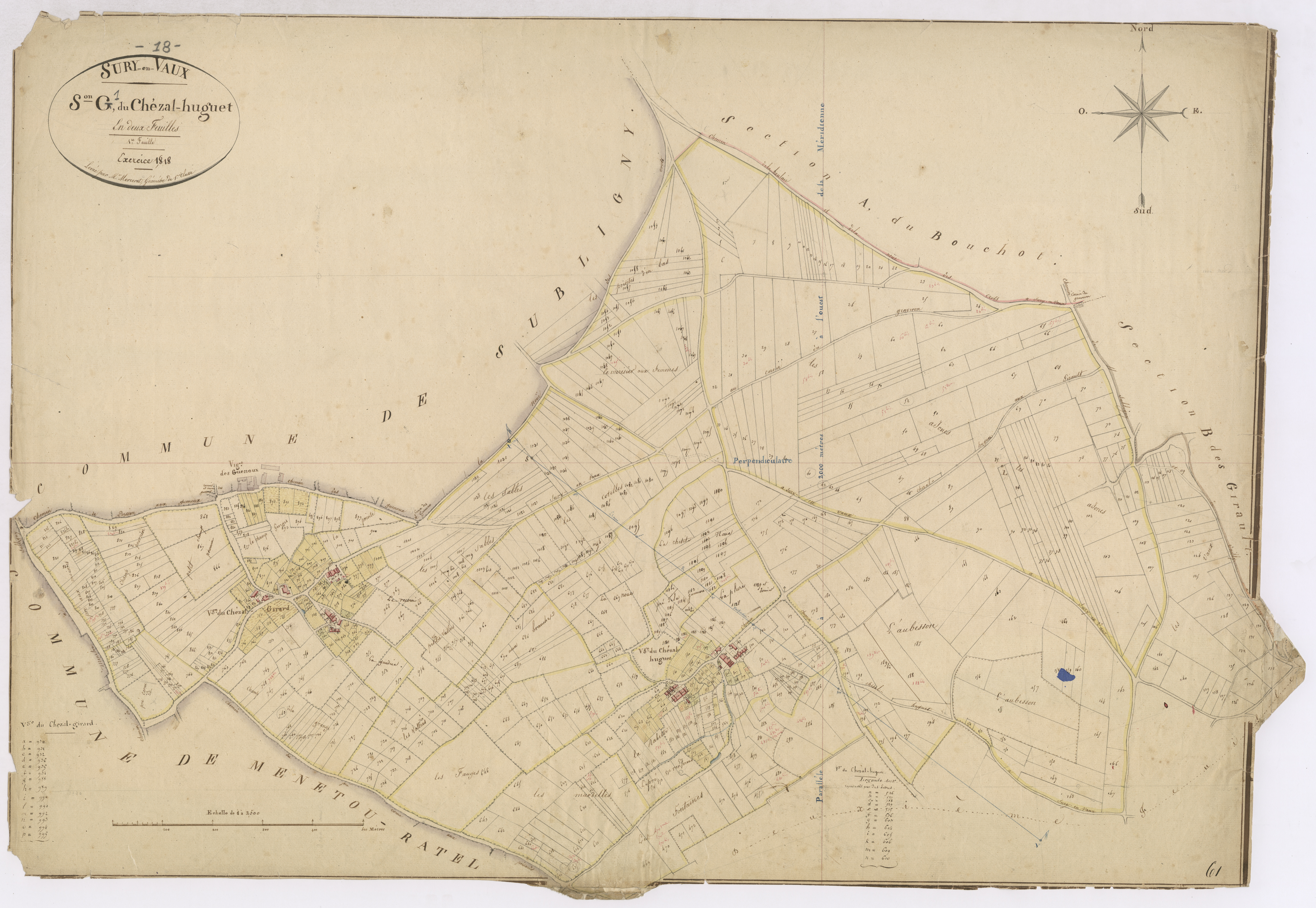 3P 2697/11  Sury-en-Vaux