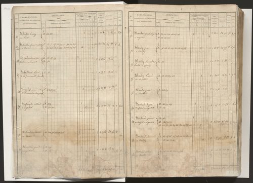 État de section et liste alphabétique des propriétaires