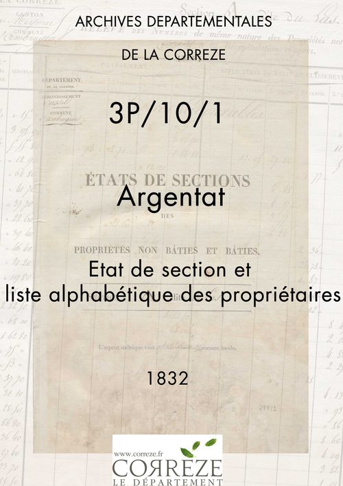 État de section et liste alphabétique des propriétaires