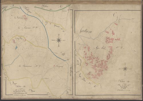 Sections D1 des Andrieux, D2 des Condamines et D3 d'Ayen-Haut (détail)