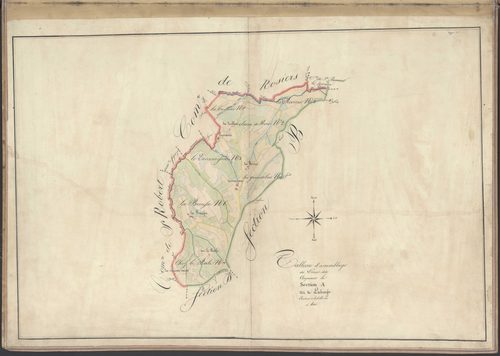 Tableau d'assemblage de la section A de la Brousse