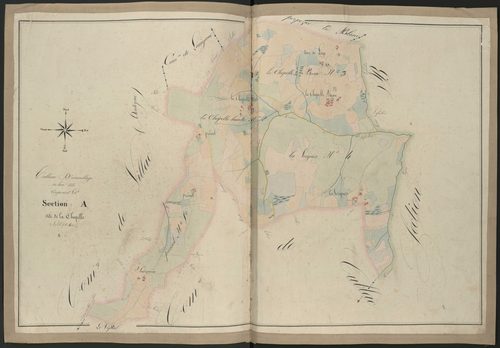 Tableau d'assemblage de la section A de la Chapelle