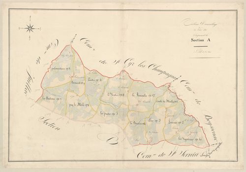 Tableau d'assemblage de la section A