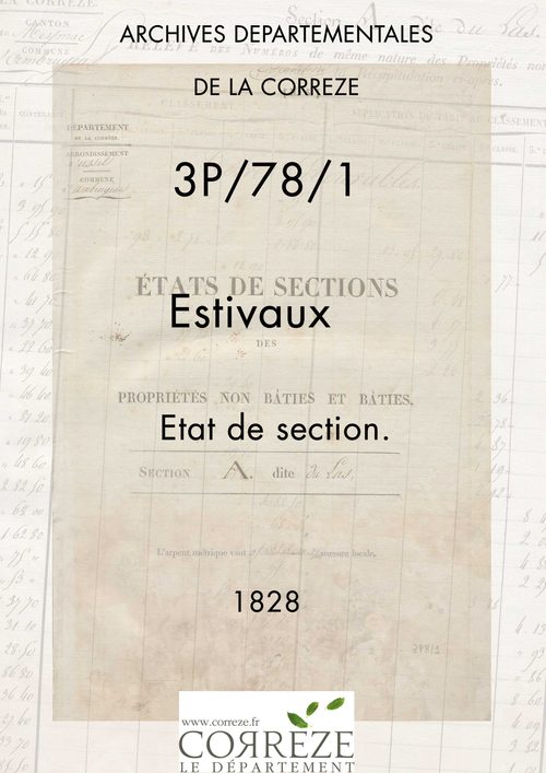 État de section et liste alphabétique de propriétaires