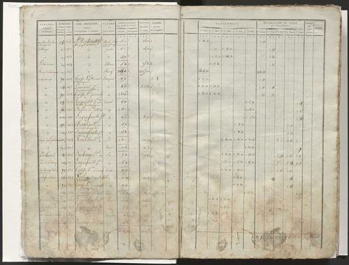 État de section