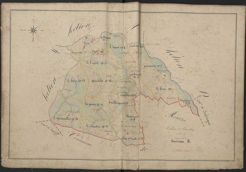 Tableau d'assemblage de la section E