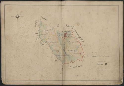 Tableau d'assemblage de la section D