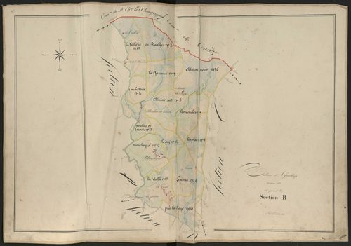 Tableau d'assemblage de la section B