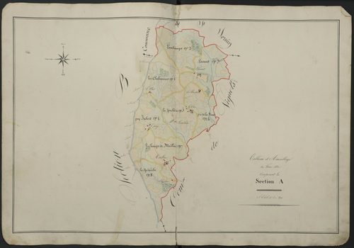 Tableau d'assemblage de la section A