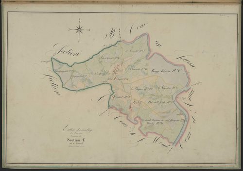 Tableau d'assemblage de la section C d'Echamel
