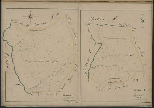Sections B9-B10 du Champ de Pranchère et du Puy de la Chabanne
