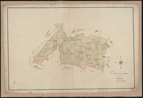 Tableau d'assemblage de la section E de Charniac