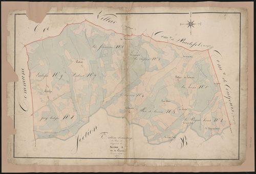 Tableau d'assemblage de la section A de Laveix