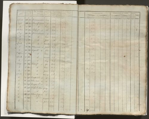 Tableau indicatif des propriétaires, des propriétés foncières et de leurs contenances. Tableau indicatif des propriétaires et des propriétés bâties.