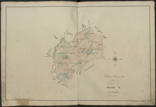 Tableau d'assemblage de la section C de Bridelache