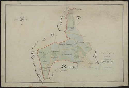 Tableau d'assemblage de la section A de Prunt
