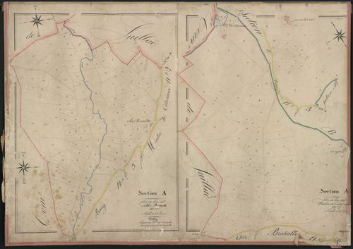 Sections A1-A2 de Chez Bredaille et moulin de Catariaux