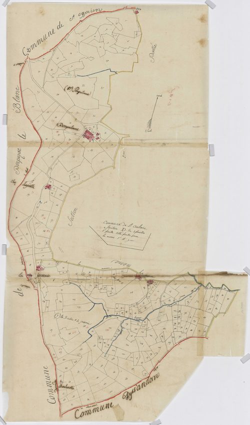 Section D1 de Pompelonne et des Rioubeix et de la Jussenie