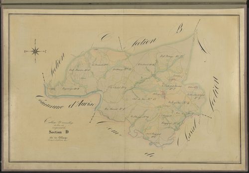 Tableau d'assemblage de la section D de Dillanges