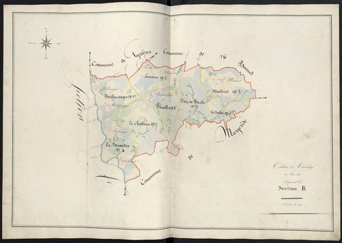 Tableau d'assemblage de la section B
