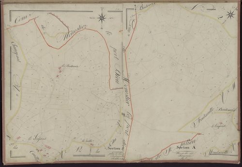 Tableau d'assemblage de la section B de Chaneyssat et de Bosdeveix