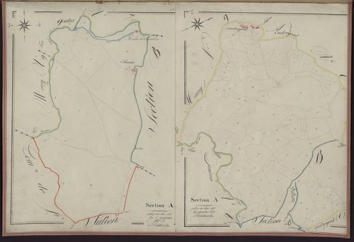 Tableau d'assemblage de la section E des Goutes et des Oussines