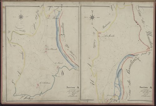 Tableau d'assemblage de la section C des Cotes et de la Marche