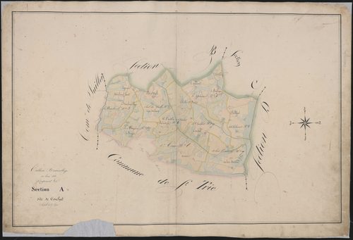 Tableau d'assemblage de la section A de Conchat