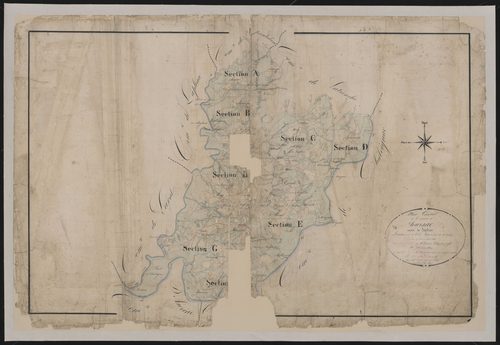 Tableau d'assemblage de la section A de Claniat