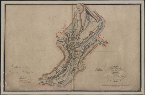 Tableau d'assemblage du plan géométrique de la ville