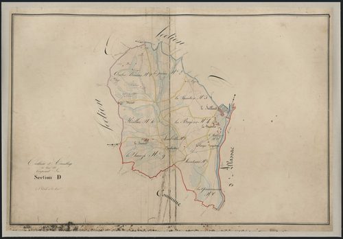 Tableau d'assemblage de la section D