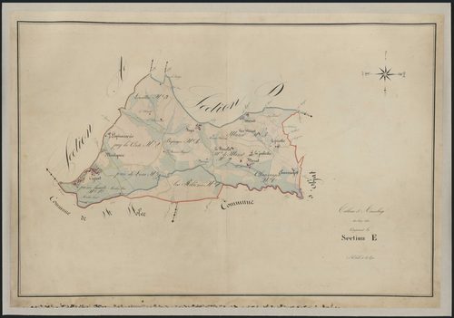 Tableau d'assemblage de la section E