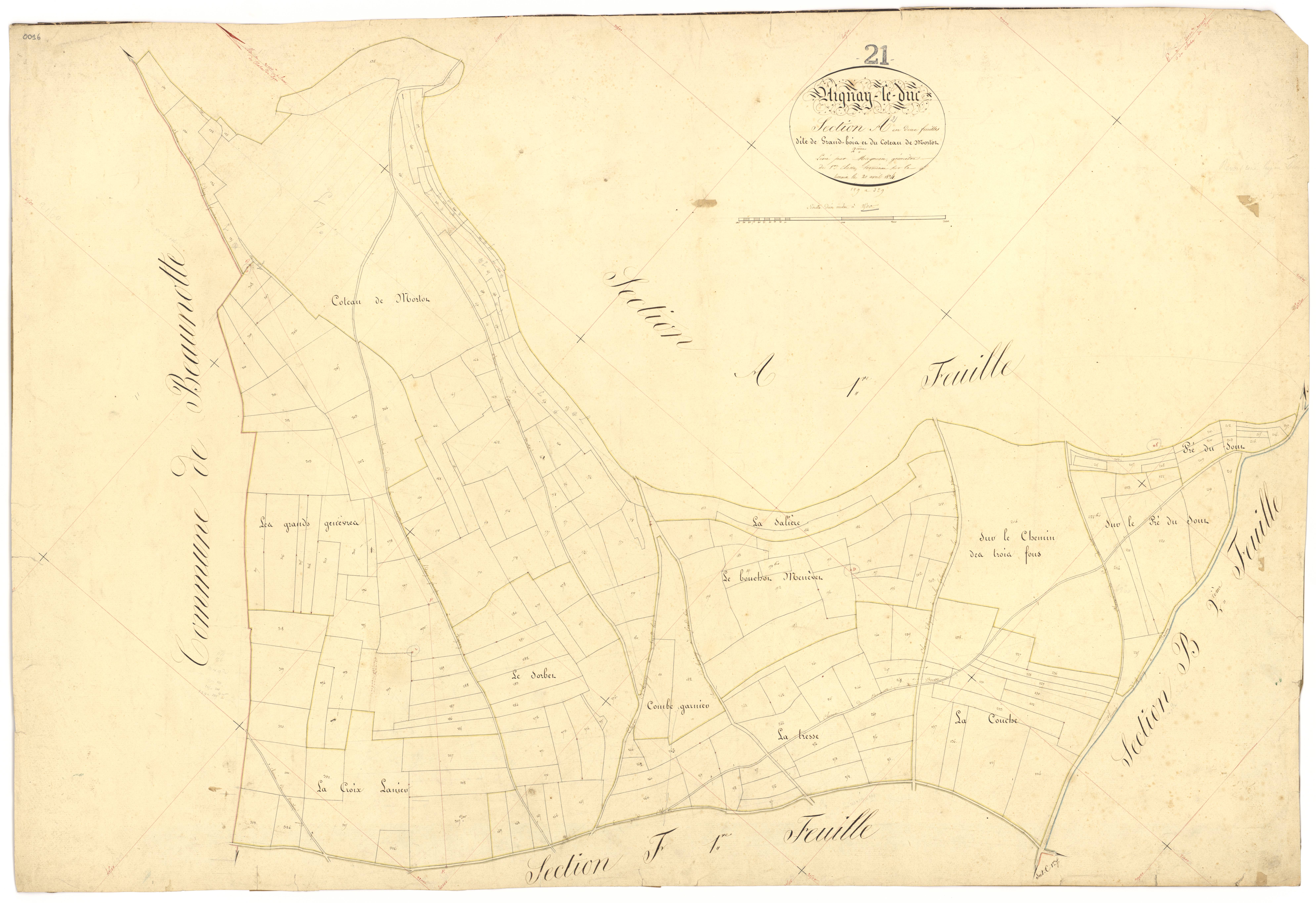 Aignay-le-Duc - Section A2 - 3 P PLAN 7/3