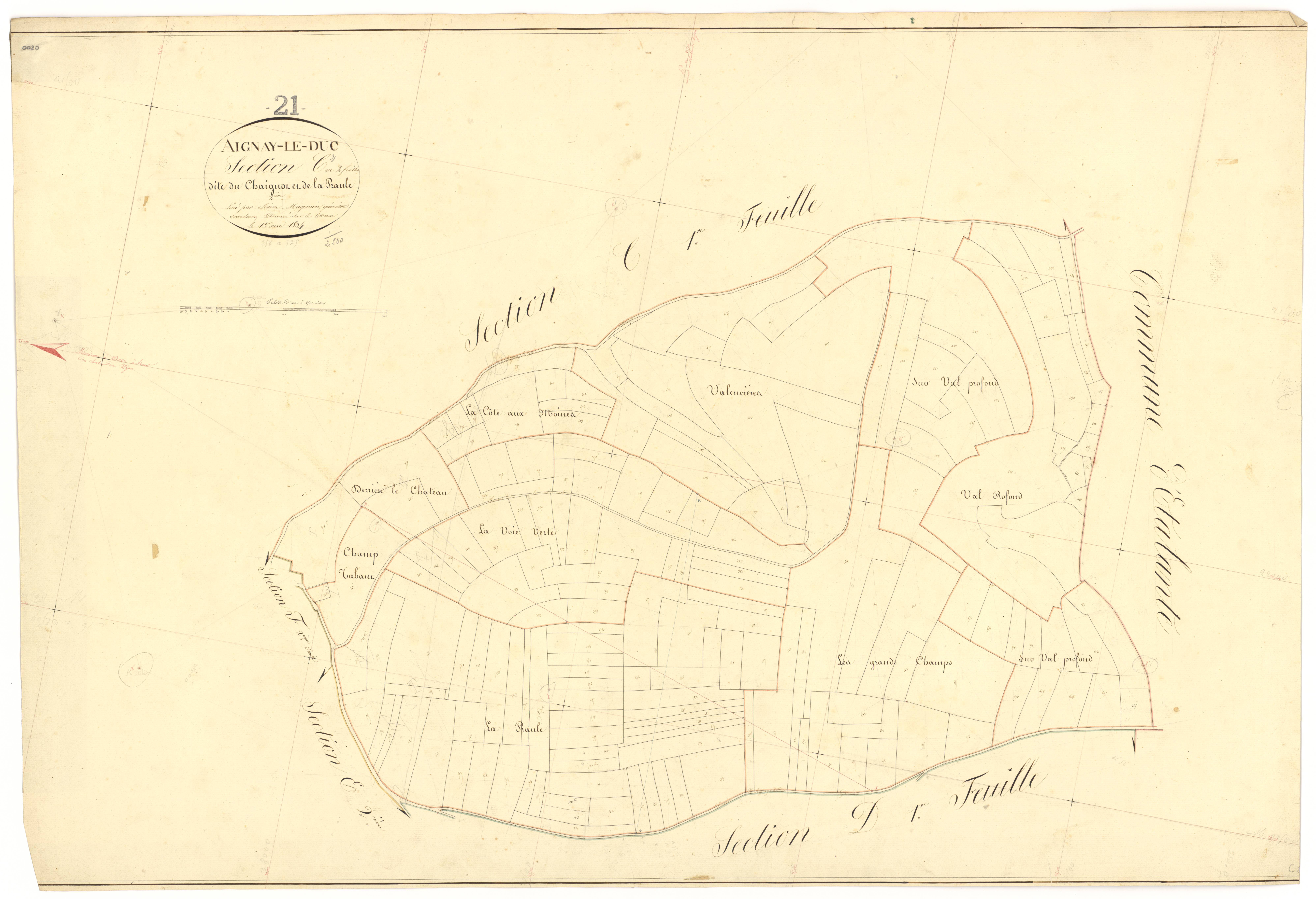 Aignay-le-Duc - Section C2 - 3 P PLAN 7/7