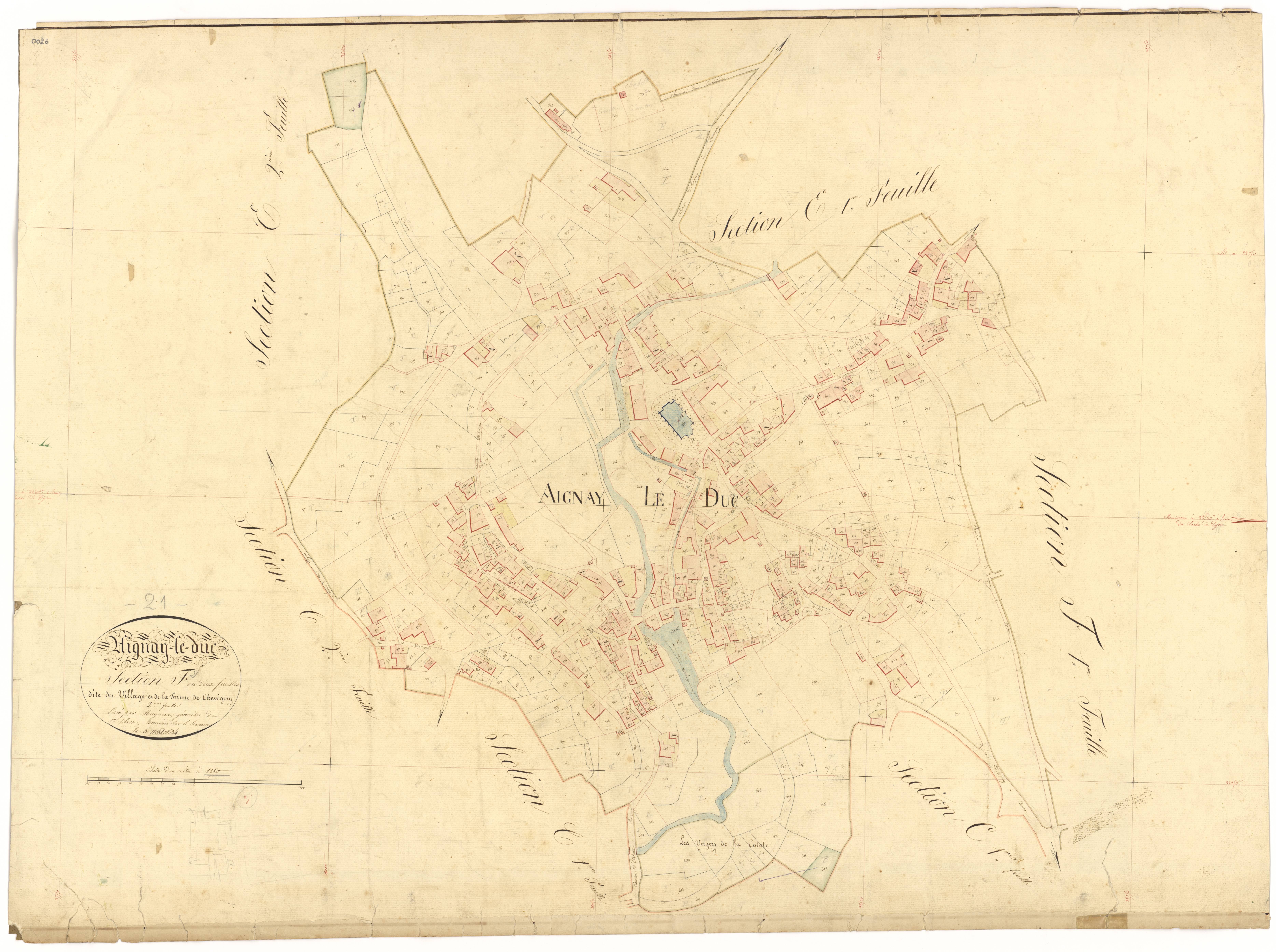 Aignay-le-Duc - Section F2 - 3 P PLAN 7/13