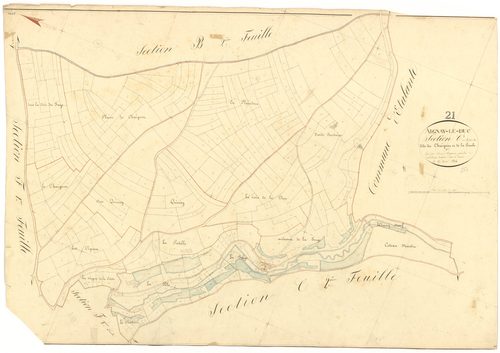 Aignay-le-Duc - Section C1 - 3 P PLAN 7/6
